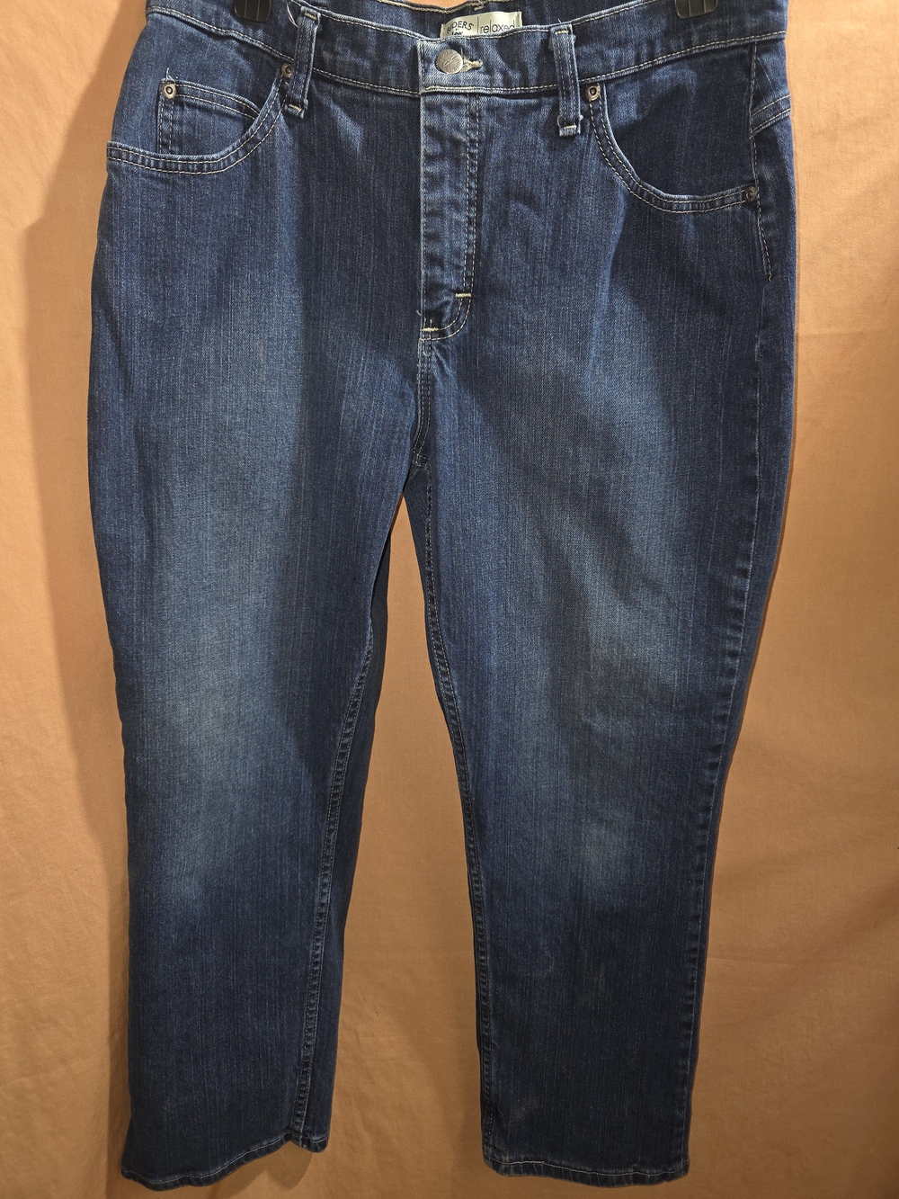 The Riders by Lee Women’s Petite 12P Relaxed Mid Rise Straight Leg Jeans